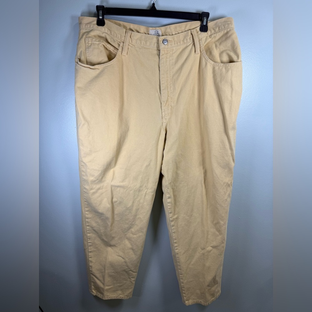 Vintage Sasson Jeans Women's Straight‎ Leg Butter Yellow Sz 26